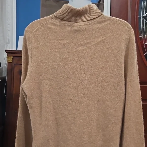 Charter Club Camel 100% Cashmere Turtleneck Sweater, XL - Picture 5 of 8